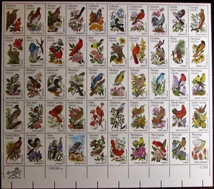 1982 UNITED STATES #2002Ac: VF MNH - State Birds and Flowers full sheet - Picture 1 of 1
