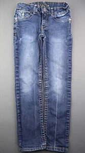 Girl's Z. Cavaricci Jeans Thick Stitch Flap Pocket Straight Size 7 (24x5) - Picture 1 of 7