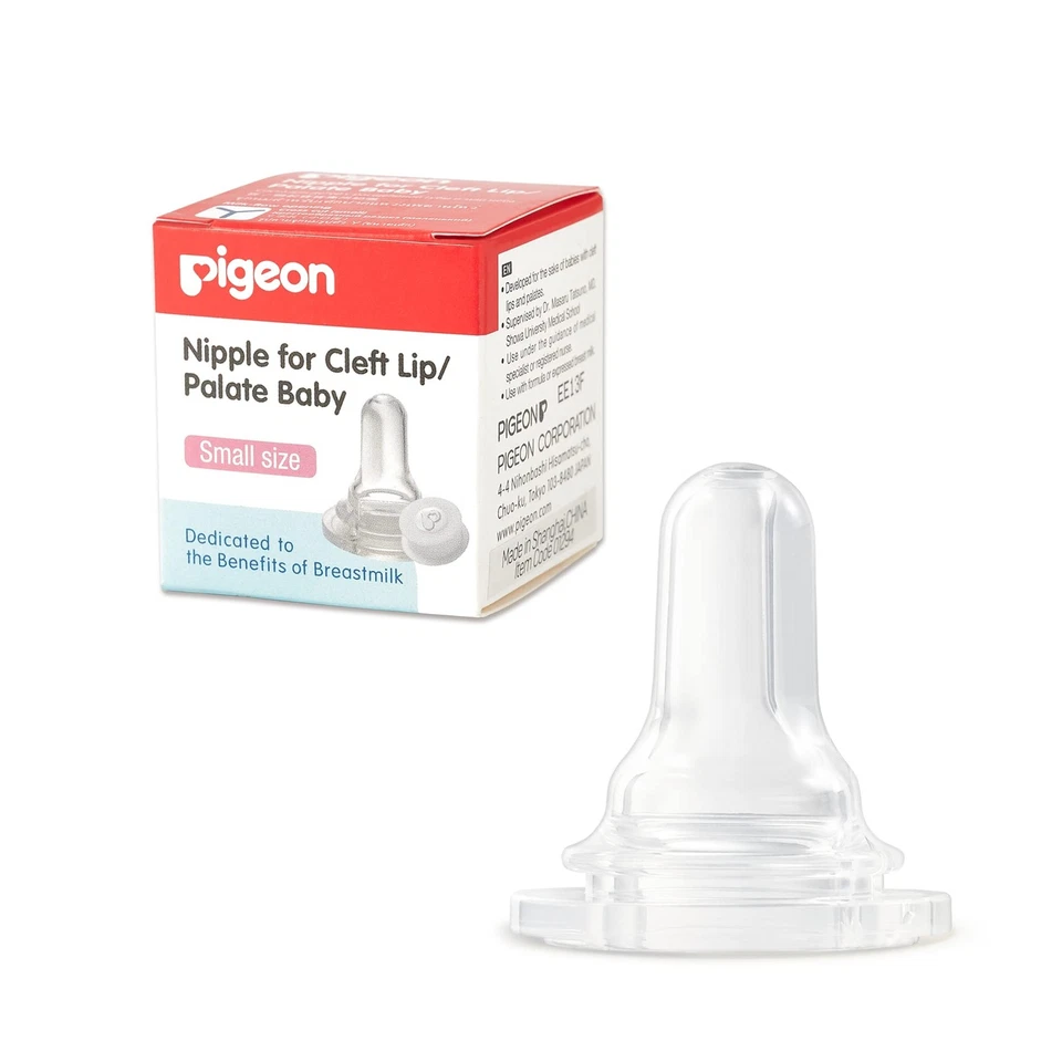 Bottle Nipple for Cleft Lip/Palate Baby - Size Small - Made by Pigeon