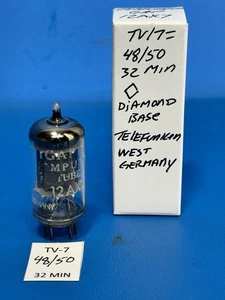 TELEFUNKEN WEST GERMANY GAP / R COMPUTER TUBE ECC83 12AX7 DIAMOND BASE TUBE - Picture 1 of 8