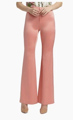 Pantalones Alice And Olivia Deanna tiro alto corte bota, nuevos con etiquetas talla 4, rosa polvorienta Foto 1 de 4