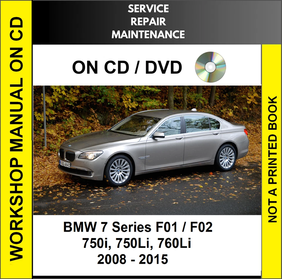 BMW 750i 750Li 760Li 2008 2009 2010 2011 2012 SERVICIO REPARACIÓN TALLER MANUAL CD Foto 1 de 1