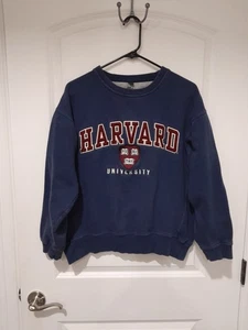 University Of Harvard Mens Sweatshirt Size M Ivy League Massachusetts Spellout - Picture 1 of 6