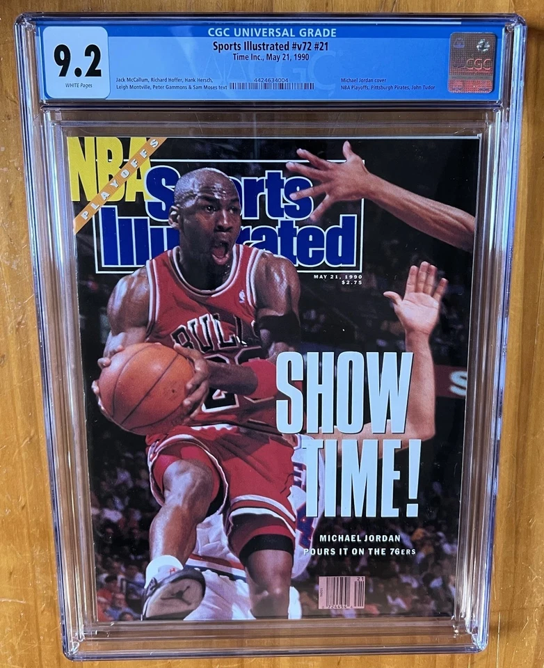 Sports Illustrated 1990 Jordan Newsstand Show Time CGC 9.2 High Grade - Image 1 of 1