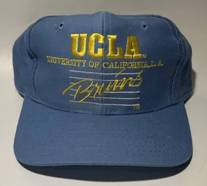 Vintage UCLA Bruins Snapback Mütze Kappe blau Signatur Bar Schrift neu ohne Etikett - Bild 1 von 6