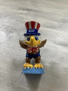 Vintage 1980's Sam The Olympic Eagle - Swimmer - PVC Figure Toy - Picture 1 of 5