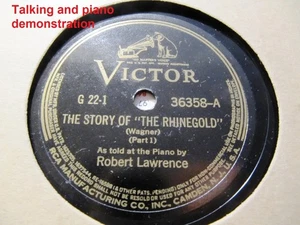 1939 Robert Lawrence WAGNER Story of the Rhinegold Ring Rheingold Spoken G-22 - Picture 1 of 2