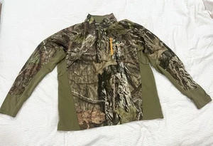 Camisa Pullover Mossy Oak Para Hombres Camuflada 1/4 Cremallera Talla Extra Grande Atlética Caza - Imagen 1 de 9