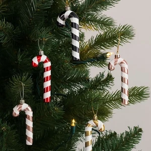 4pcs Plastic Christmas Candy Cane Pendant New Year Gift Decoration - Picture 1 of 18