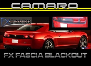 2010 - 2013 Chevrolet Camaro Rear Fascia & Bumper Black Out #1 Quality Stripes - Foto 1 di 4