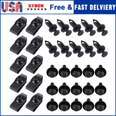 35X FOR HONDA BODY BOLTS & U-NUT CLIPS M6 ENGINE COVER UNDERTRAY SPLASH SHIELD - Image 1 of 4