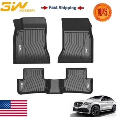 3W Car Floor Mats Replacement for Mercedes Benz GLE (2016-2019) Protection Liner — 第 1/4 张图片
