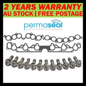 Permaseal Intake Manifold Titanium Stud&Gasket Kit For Holden Calais VL 3.0L - Picture 1 of 6