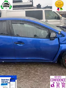 2016 HONDA CIVIC TYPE R GT FK2 DRIVERS SIDE FRONT DOOR IN BLUE O/S/F DAMAGED - Picture 1 of 12