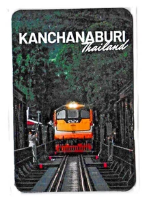 magnet aimant Kanchanaburi Thaïlande train pour frigo voiture ou autre - Picture 1 of 2