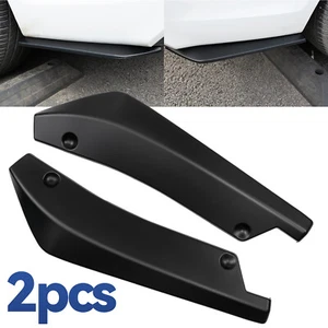 x2 Universal Car Rear Bumper Lip Diffuser Splitter Canard Protector Accessories - Picture 1 of 8