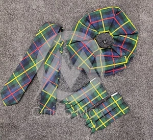 Scottish Tam O Shanter Hat Traditional Acrylic Tam Hat Tartan Kilt Flashes & Tie - Picture 1 of 67