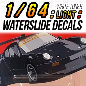 Scala 1/64 PORSCHE 934 / RWB testa fanale posteriore acquascivolo decalcomania per caldo - Foto 1 di 5