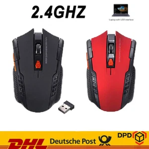 Funk maus gaming kabellos USB für Pc, Laptop, Computer Wireless Mouse USB - Bild 1 von 14