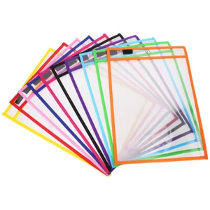 Suministros de papelería de colores surtidos bolsillos de borrado en seco 30 un. para oficina escuela - Imagen 1 de 12
