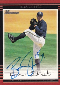 BEN SHEETS MILWAUKEE BREWERS SIGNED BASEBALL CARD OAKLAND A'S ATLANTA BRAVES - Picture 1 of 1