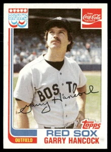 Garry Hancock 1982 Topps Brigham's/Coca-Cola Red Sox #8 - Imagen 1 de 2
