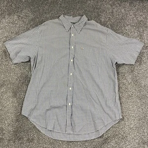 Polo Jeans Company Ralph Lauren Vintage Plaid Short Sleeve Button Up Men's 2XL - Picture 1 of 10