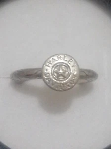 Vintage Sterling Silber 925 Harley Davidson Ring Stern selten Ringgröße 5,5 - Bild 1 von 8