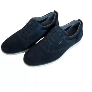 Geox Nebula Men's Lightweight Navy Blue Slip-On Sneakers Oxford Lightweight, 8 - Picture 1 of 9