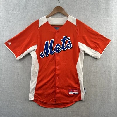 Camiseta masculina pequena laranja base legal liga principal de beisebol Majestic New York Mets Allen 73 - Imagem 1 de 4