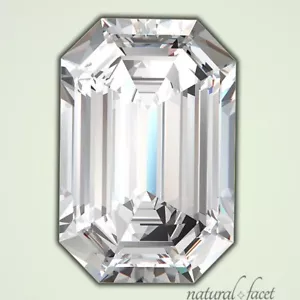 1,70 Karat H/VS2/Ideal polierter Smaragdschliff AGI-zertifizierter Diamant 8,11 x 5,56 x 3,81 mm - Bild 1 von 4