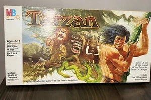 1984 Vintage Tarzan Board Game Milton Bradley MB With 3 D Animals Complete - Picture 1 of 24