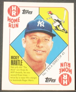 Mickey Mantle 2010 Topps Red Backs #1 New York Yankees Mini Inserto de Target - Imagen 1 de 2