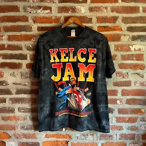 Camisa Travis Kelce Jam XL Negra Tie Dye Kansas City Chiefs Draft Day 2023 - Imagen 1 de 9