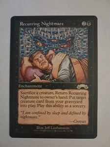 Recurring Nightmare LP Exodus MTG Magic the Gathering Reserved List - Picture 1 of 6
