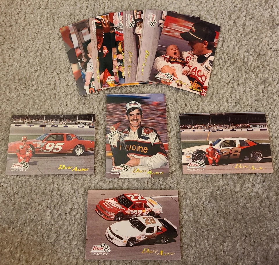 Tarjeta de carreras individual Finish Line Davey Allison 1993 insertada - completa tu conjunto Foto 1 de 1