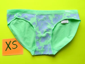Victoria's Secret PINK XS Bikini Green Floral Panty - Limited Edition - Picture 1 of 2