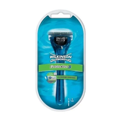 Wilkinson Sword Protector 3 Rasierer + 1 Klinge I OVP Männer Nassrasierer NEU