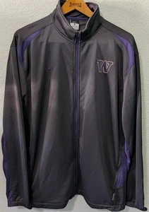 Nike UW Dri-Fit Jacket Gray Purple Gold Zip Up Men'ssize XL Dawgs Huskies (000) - Picture 1 of 4