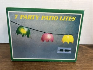Vtg Patio & Yard Party Lights Tulip Time Colorful Tiki Light Replacement Covers - Picture 1 of 4