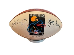 VINTAGE NFL QB CLUB FOOTBALL AIKMAN, ELWAY, FARVE, KELLY, MARINO #28249 INFLATED - Picture 1 of 11