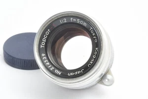 Tokyo Kogaku Topcor-S lens 50mm/F2 39mm LTM 164-67-1 #214539 mtd 250731 - Picture 1 of 7
