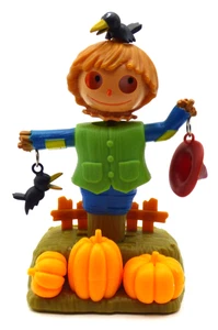 Nuevo Espantapájaros de Acción de Gracias de Otoño con Energía Solar con Cuervo y Sombrero - Imagen 1 de 1