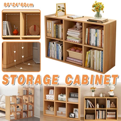 Modern Bookshelf Storage Cabinet Wooden Bookcase Display Rack for Home Office - image 1 of 4