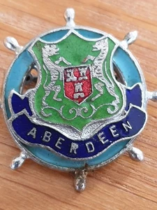 Aberdeen City Coat of Arms / Crest Enamel Pin Badge - Picture 1 of 9