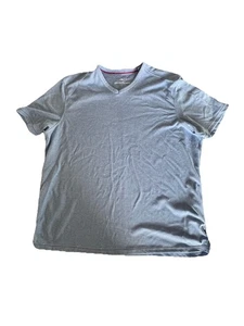 Tommy Bahama Hemd Herren XXL Blau Island V-Ausschnitt Kurzarm Modal Polyester EUC - Bild 1 von 10