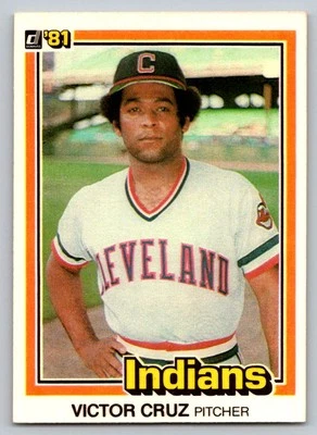 1981 Donruss #321 Victor Cruz Cleveland Indians - Image 1 of 2