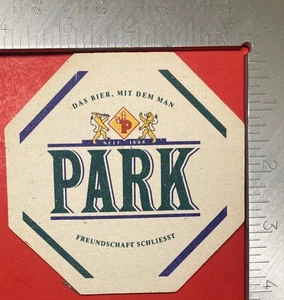 PARK Das Bier mit dem Mann. 4 ZOLL BIERUNTERSETZER - Bild 1 von 2