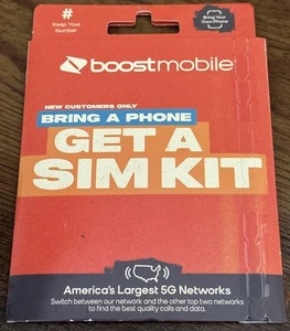 Boost Mobile Bring A Phone Get A Sim Kit - Picture 1 of 4