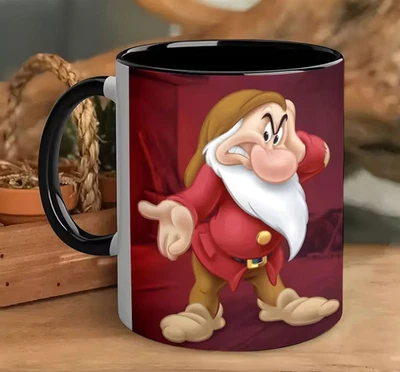 Grumpy Dwarf Ceramic Mug 11oz – Snow White Seven Dwarfs Coffee Cup Gift NEW - Image 1 of 4
